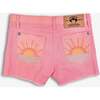 Rhodes Frayed Hem Denim Shorts, Pink Mix - Shorts - 2