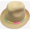 Beach Vibes Fedora, Natural - Hats - 1 - thumbnail