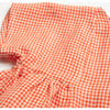 Ring O’ Roses Mini Check Linen Dress, Strawberry & Oat - Dresses - 3