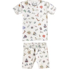 ★SPAO★ Maltese Oguogu Maltese Short Sleeve Pajamas LIGHT B SPAO x Maltese Short Sleeve Pajamas LIGHT BLUE – SeoulSeoul