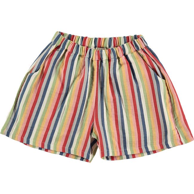 Stripes Double Gauze Shorts, Multicolors