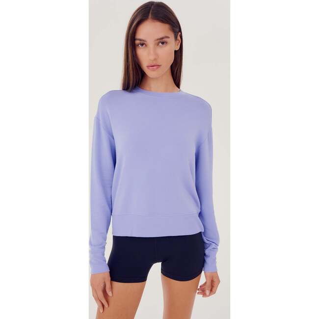 Women s Sonja Fleece Sweatshirt Purple Haze SPLITS59 Tops Maisonette