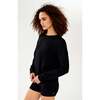 Women's Sonja Fleece Sweatshirt, Black - Sweatshirts - 4