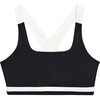 Women's Miles Rigor Bra, Black/White - Bras - 1 - thumbnail