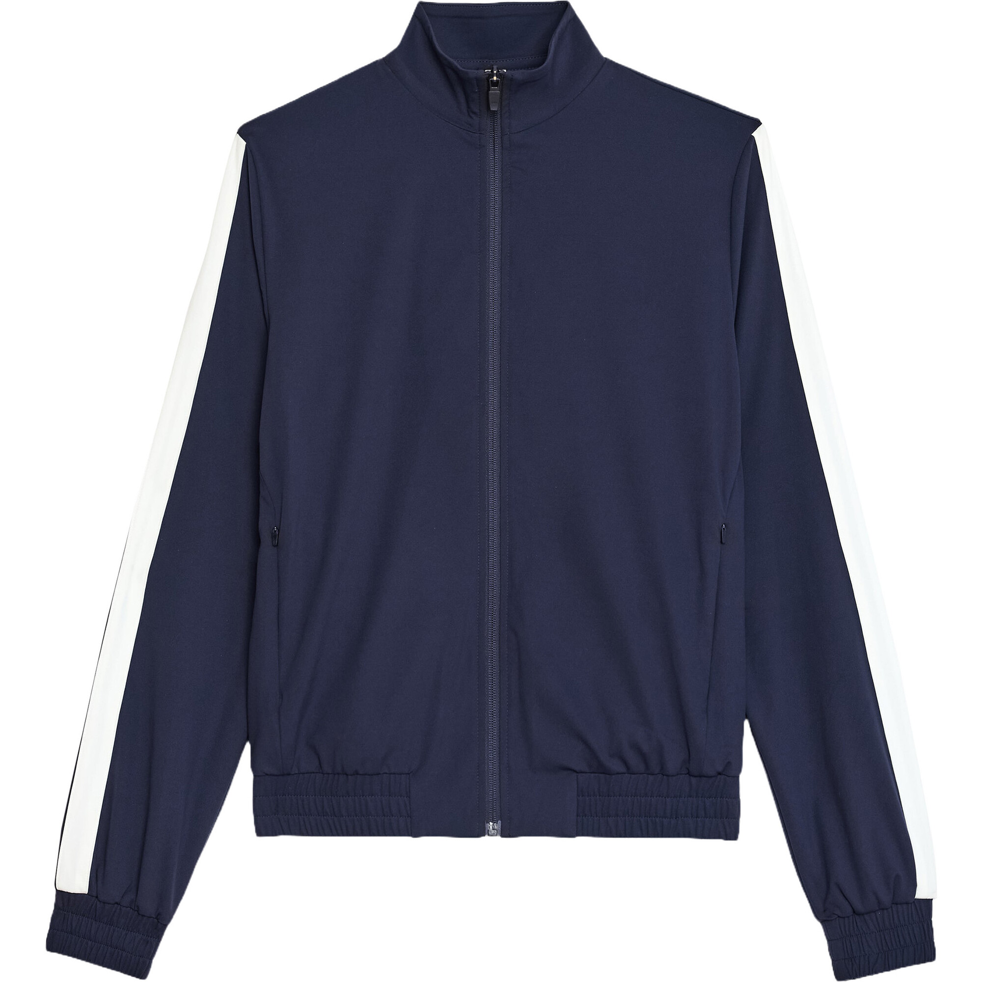Women's Max Rigor Track Jacket, Indigo/White - Jackets - 1