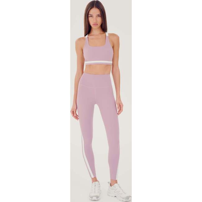 Women's Miles High Waist Rigor 7/8, Blush/White - Leggings - 6