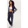 Women's Max Rigor Track Jacket, Indigo/White - Jackets - 3