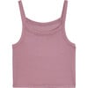 Women's Charlie Rib Crop, Blush - T-Shirts - 1 - thumbnail