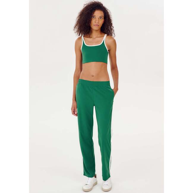 Women's Max Rigor Track Pant, Arugula/White - Pants - 4