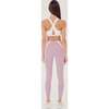 Women's Miles High Waist Rigor 7/8, Blush/White - Leggings - 7