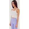 Women's Charlie Rib Crop, White - T-Shirts - 4