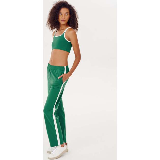 Women's Max Rigor Track Pant, Arugula/White - Pants - 6