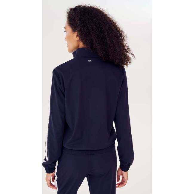 Women's Max Rigor Track Jacket, Indigo/White - Jackets - 6