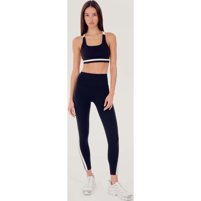 Women's Miles High Waist Rigor 7/8, Black/White - Leggings - 6