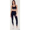 Women's Miles High Waist Rigor 7/8, Black/White - Leggings - 6