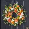 Ranunculus, Hydrangea & Gooseberry Wreath - Wreaths - 2