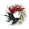 Faux Americana Front Door Wreath - Wreaths - 1 - thumbnail