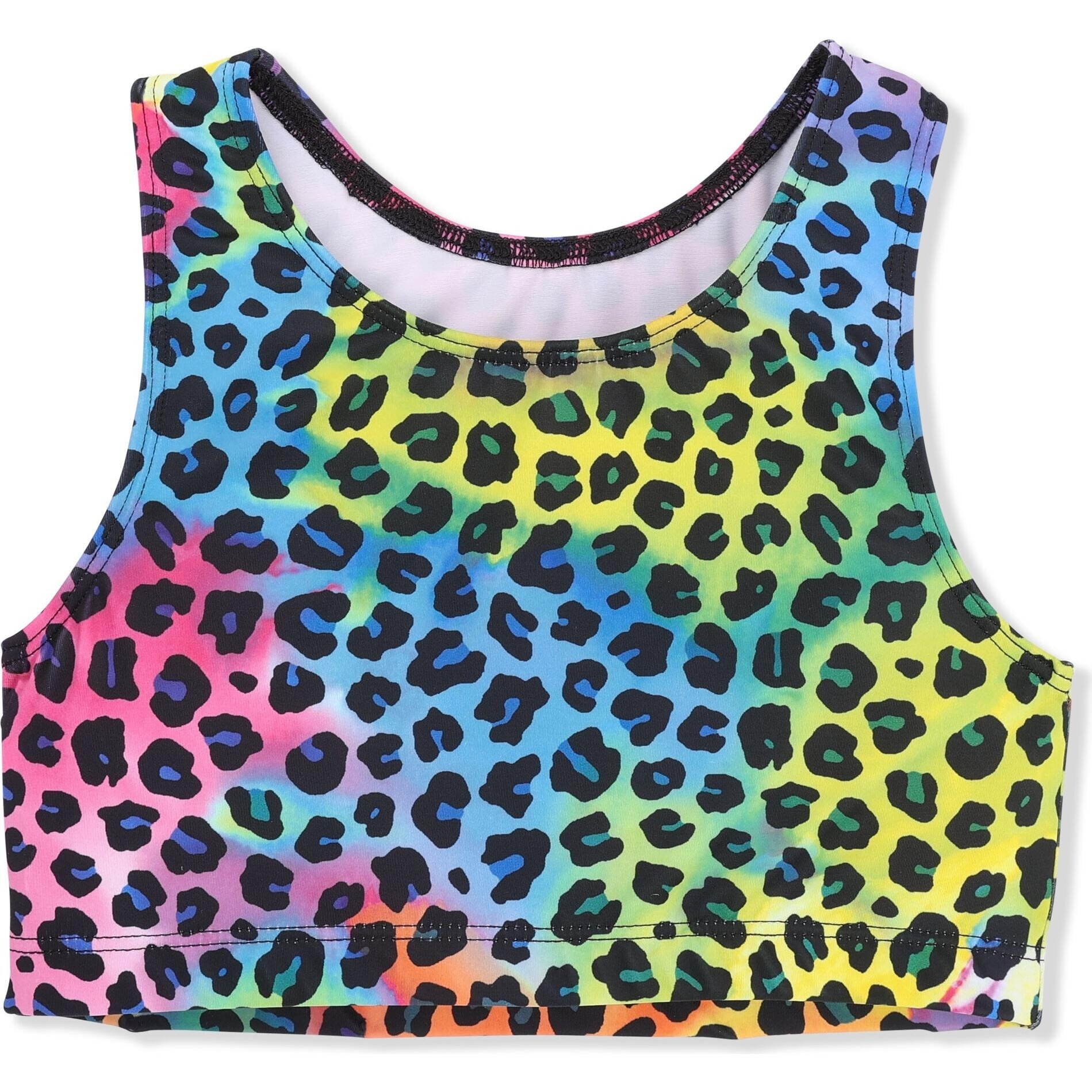 Rainbow Leopard Bra Crop - Tank Tops - 1