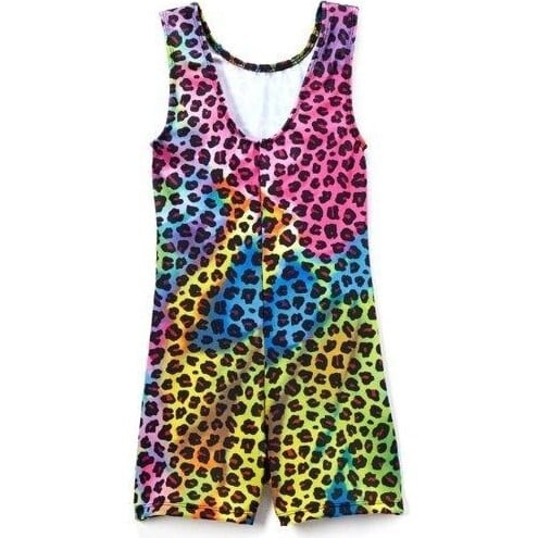 Rainbow Leopard Biketard - Leotard - 2