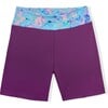 Imperial Purple Short With Butterfly Waistband - Shorts - 1 - thumbnail