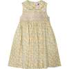 Hand-Smocked Dress Ruthie, yellow and white - Dresses - 1 - thumbnail