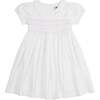 Hand-Smocked Dress Wynter, white - Dresses - 1 - thumbnail