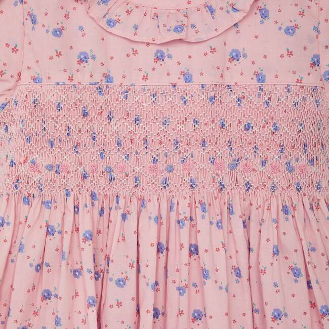 Hand-Smocked Dress Verity, pink - Dresses - 3