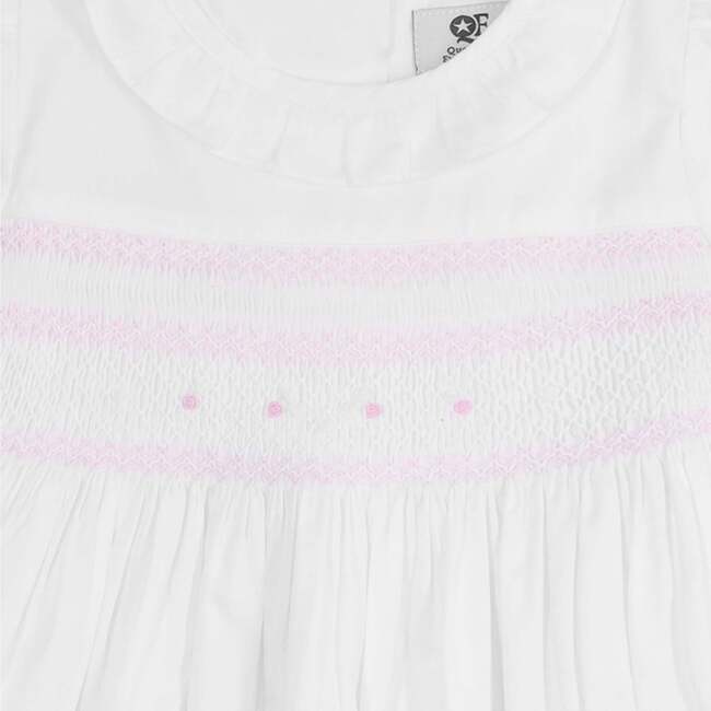 Hand-Smocked Dress Wynter, white - Dresses - 3