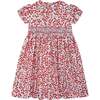 Hand-Smocked Dress Maddy, red strawberry - Dresses - 1 - thumbnail