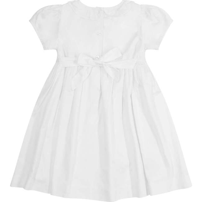 Hand-Smocked Dress Wynter, white - Dresses - 4