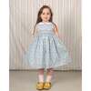 Hand-Smocked Dress Blithe, blue and white - Dresses - 2