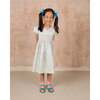 Hand-Smocked Dress Bibi, white and blue floral - Dresses - 2