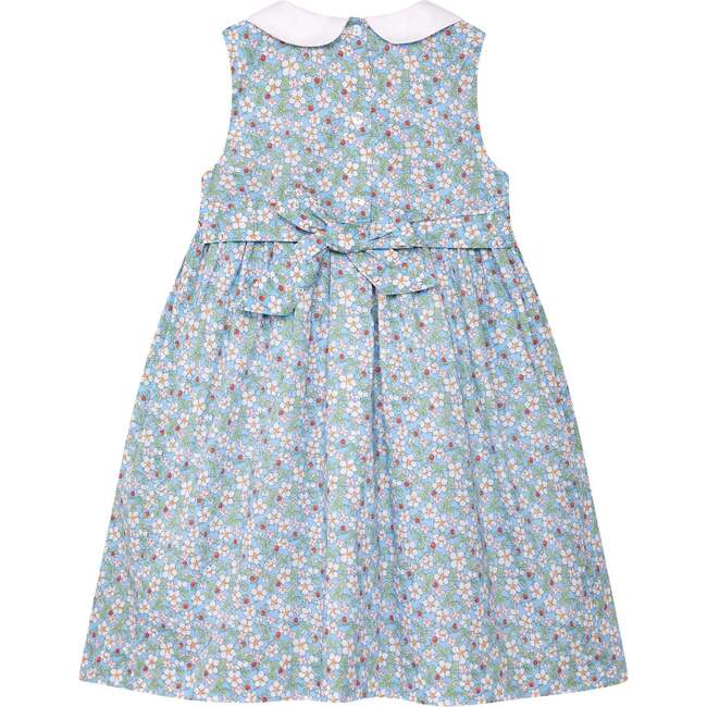 Hand-Smocked Dress Blithe, blue and white - Dresses - 4