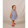 Hand-Smocked Baby Dress Talula, blue and pink floral - Dresses - 2