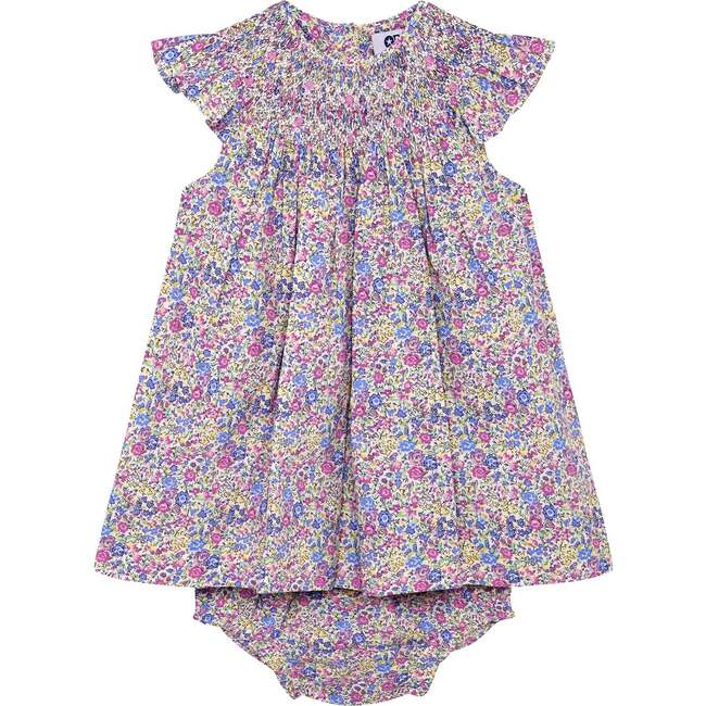 Hand-Smocked Baby Dress Remmie, lilac floral
