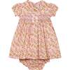 Hand-Smocked Baby Dress Josette, pink strawberry - Dresses - 2