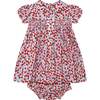 Hand-Smocked Baby Dress Mabley, red strawberry - Dresses - 1 - thumbnail