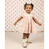 Hand-Smocked Baby Dress Josette, pink strawberry - Dresses - 1 - thumbnail