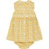 Hand-Smocked Baby Dress Oregon, yellow floral - Dresses - 4