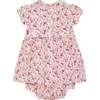 Hand-Smocked Baby Dress Mckenzie, white and pink floral - Dresses - 4