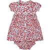 Hand-Smocked Baby Dress Mabley, red strawberry - Dresses - 4