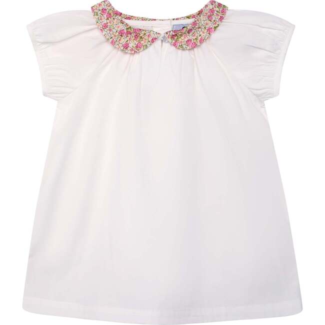 Girls Blouse Fifi, white and pink