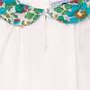 Girls Blouse Lisa, white and turquoise - Blouses - 3