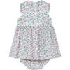 Hand-Smocked Baby Dress Bevery, white and pink floral - Dresses - 4