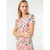 Women's Lulani Print Puff Sleeve Ruffle Hem Long Dress, Lago Vine - Dresses - 3