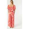 Women's Campbell 2-Tone Wide-Leg Pants, Red Caspian Lagoon Grande - Pants - 3