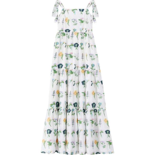 Womens Freya Embroidered Maxi Dress Floral