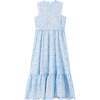 Girls Zoe Embroidered Maxi Dress Blue - Dresses - 4