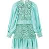 Adelaide Embroidered Dress Green - Dresses - 1 - thumbnail