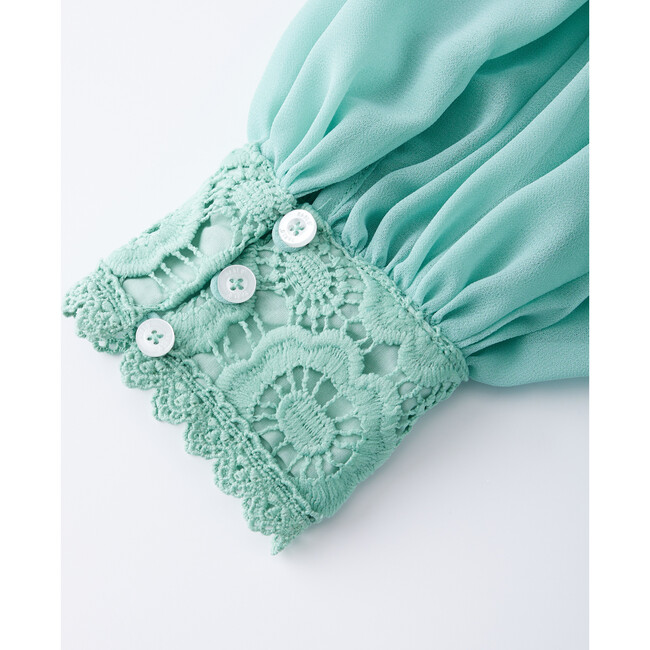 Adelaide Embroidered Dress Green - Dresses - 5